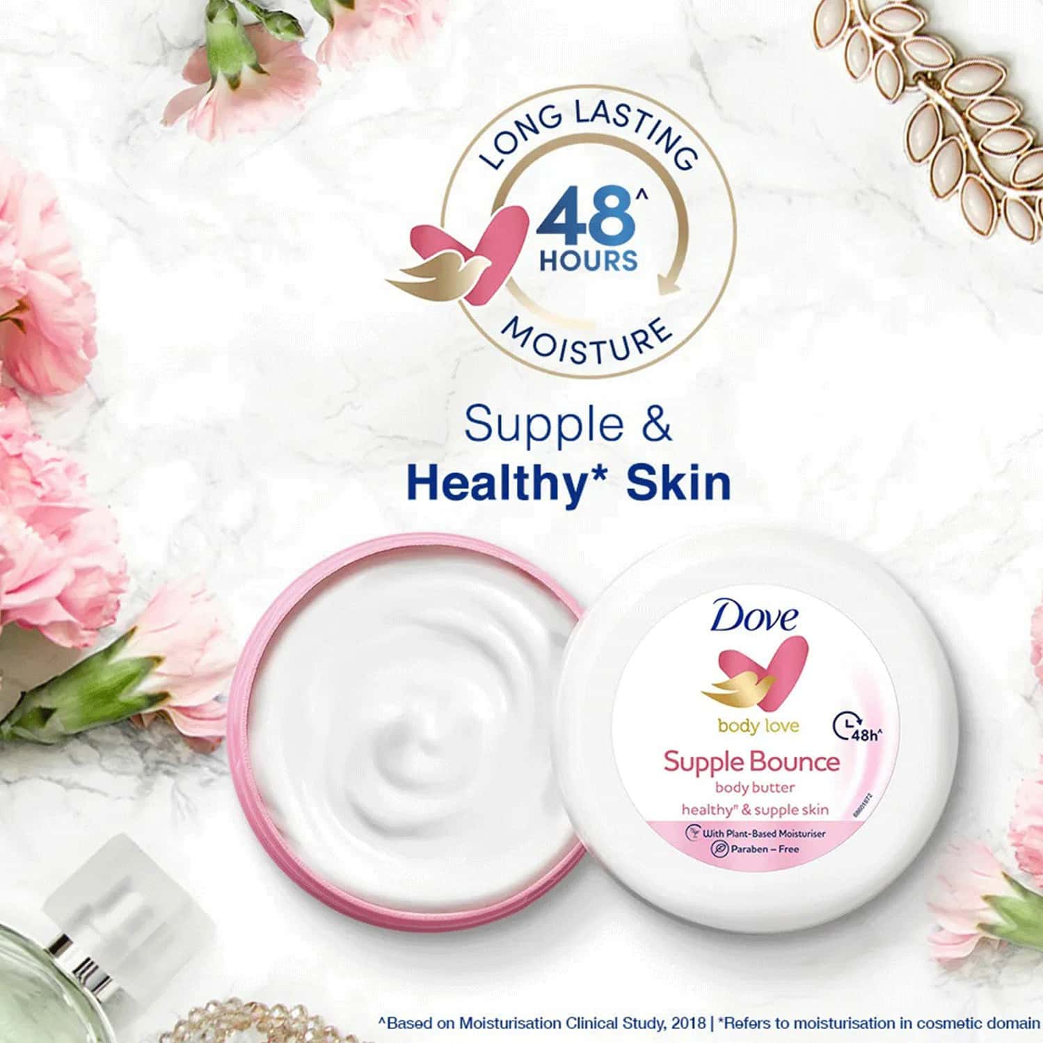 Buy DOVE BODY LOVE SUPPLE BOUNCE BODY BUTTER PARABEN FREE (145GM