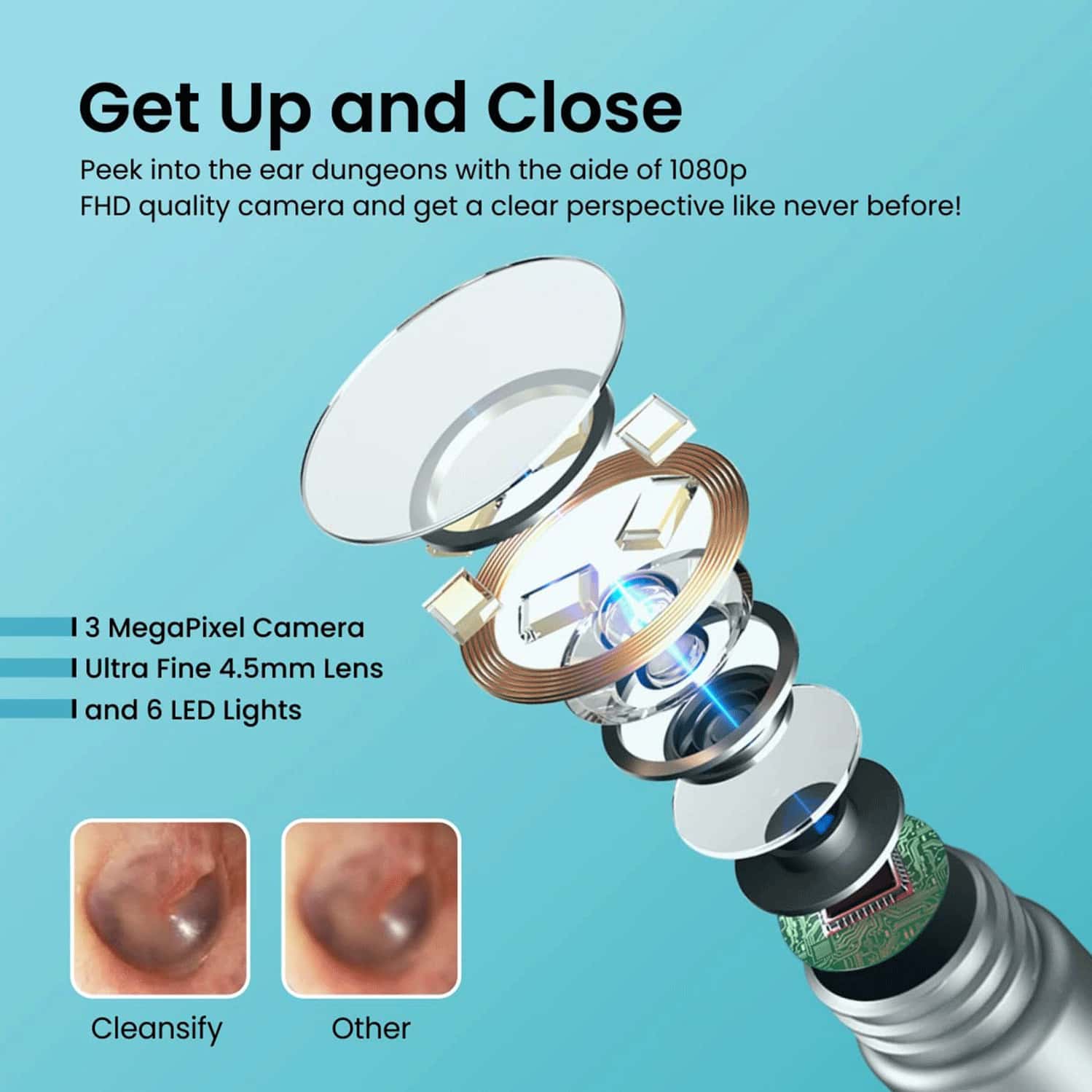 Buy PORTRONICS CLEANSIFY POR1564 EAR CLEANER STICK, BLACK Online