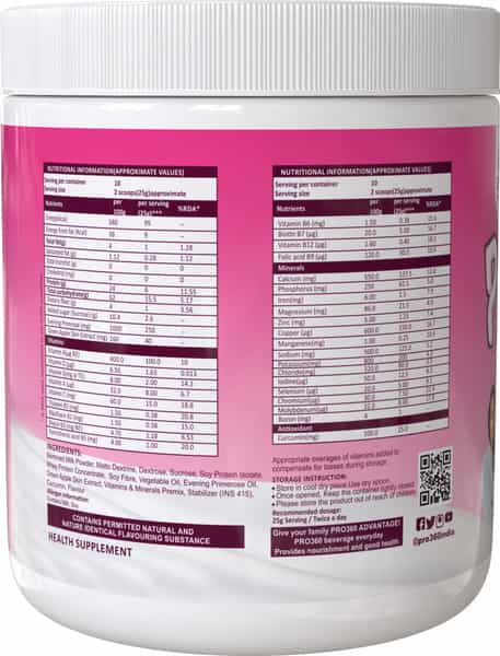 Pro360 Women | Dietary Food Supplement | Butterscotch | Oral Powder | Jar | 250 Gm