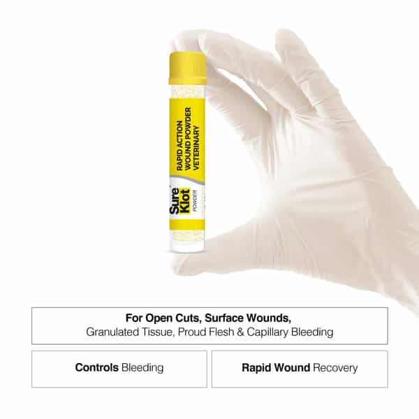 Sureklot Rapid Action Wound Powder For Animals (Pack Of 4) - 40 Ml