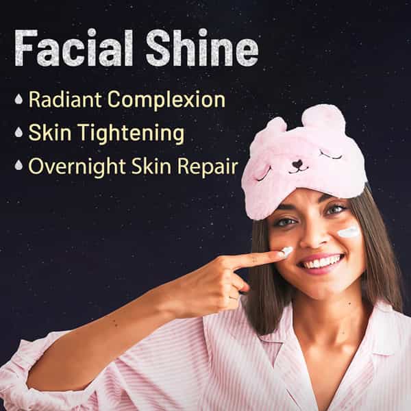 Gynoveda Diamond Night Face Serum For Pore Tightening Glowing Skin With Lodhra & Grapeseed. 90Ml