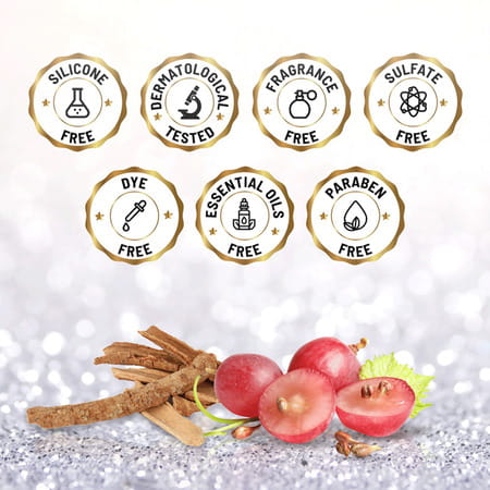 Gynoveda Diamond Night Face Serum For Pore Tightening Glowing Skin With Lodhra & Grapeseed. 90ml