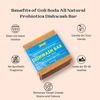 Goli Soda All Natural Probiotics Dish Wash Bar - 90 G - (Pack Of 1)