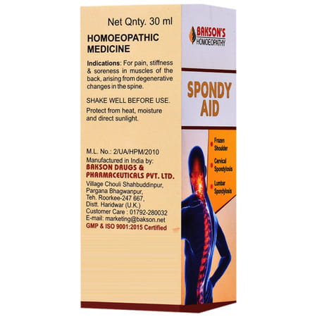 Baksons Spondy Aid Drops 30 Ml