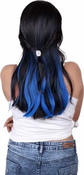 Streak Street Palantinate Blue Bonnet Ombre Hair Extensions