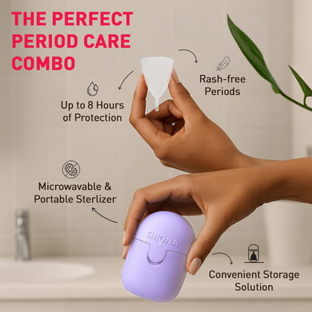 Sirona Pro Reusable Menstrual Cup For Women - Small