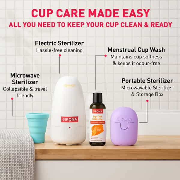 Sirona Pro Reusable Menstrual Cup For Women - Small
