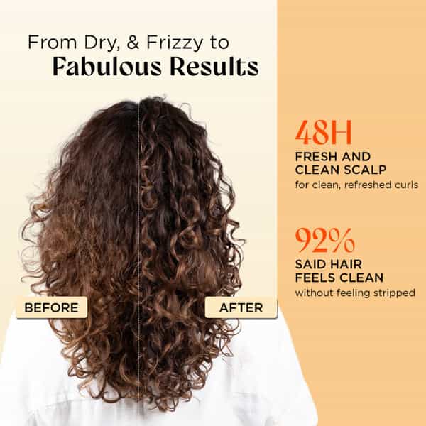 The Curl Co Cleanse & Hydrate Curl Shampoo | For Dry & Frizzy Hair | 200 G
