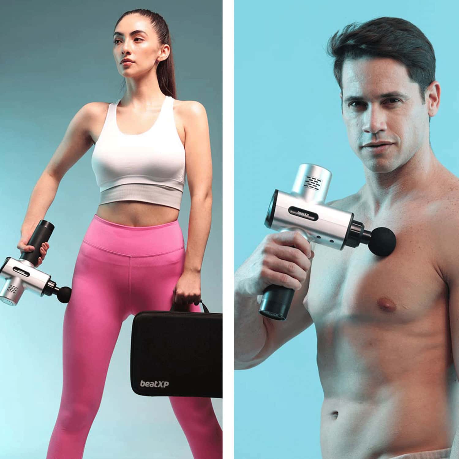 Buy BEATXP BOLT PRO DEEP TISSUE MASSAGER GUN (SILVER) Online & Get Upto