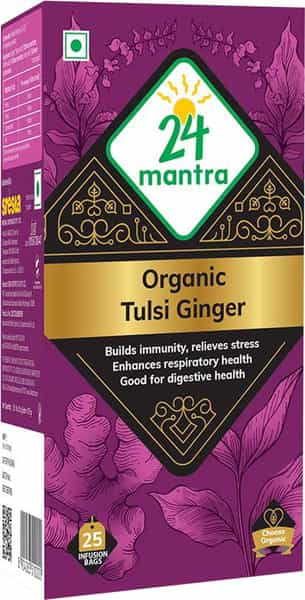 24Mantra Tulsi Ginger Tea Sachet 25
