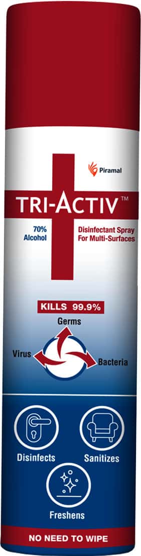 Tri-Activ Disinfectant Spray For Multi-Surfaces 70% Alcohol Based - 100ml