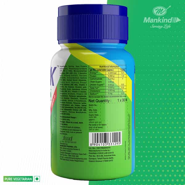 Health Ok Daily Multivitamin For Energy & Overall Health For Men30 Tablets X 2 (2 X 30 Tablets)