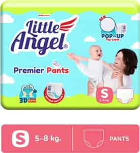 Little Angel Premier Pants Baby Diapers Small (s) Size 36 Count 5-8 Kg