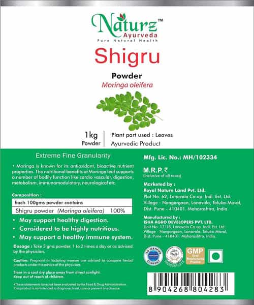 Naturz Ayurveda Shigru Powder - 1 Kg Green