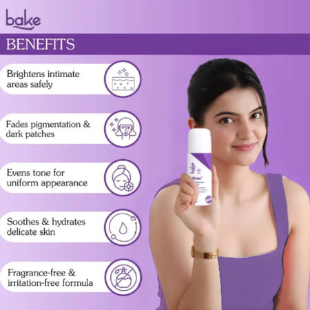 Bake Intierase Intimate Brightening Roll-On Serum 50 Ml