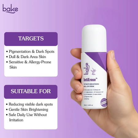 Bake Intierase Intimate Brightening Roll-On Serum 50 Ml