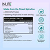 Inlife Spirulina Tablet 2000 Mg | Green Superfood Supplement | Protein Fiber Antioxidants - 120N
