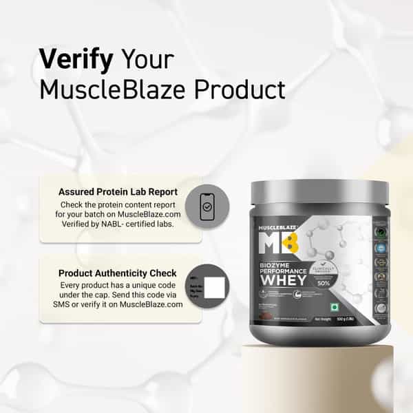 Muscleblaze Biozyme Performance Whey (Rich Chocolate | 500 G) With Shaker (650Ml)