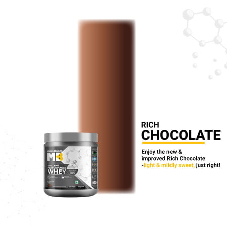 Muscleblaze Biozyme Performance Whey (Rich Chocolate | 500 G) With Shaker (650ml)