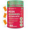 Carbamide Forte Pcos Orange Flavour Gummies For Women With 40:1 Ratio 60 No'S