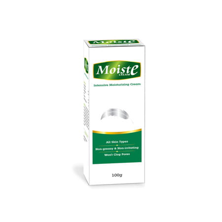 Moiste Aloe Vera Intensive Moisturizing Cream For All Skin Types - Tube (Pack Of 2)