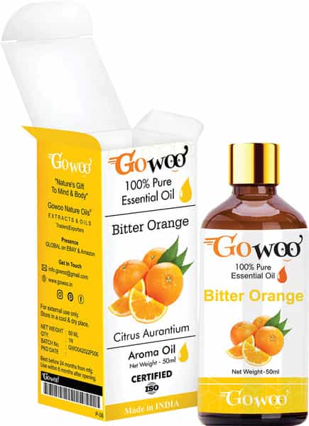 Go Woo 100% Pure Bitter Orange Body Oil Skin Lightening For Daily Use 50 Ml