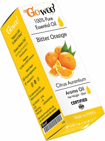 Go Woo 100% Pure Bitter Orange Body Oil Skin Lightening For Daily Use 50 Ml