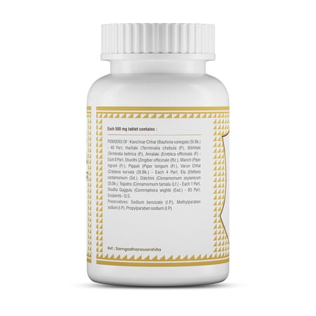 Jeena Sikho Kanchnar Guggulu | Vata Balance | Digestion & Gut Health | 60 Tablets