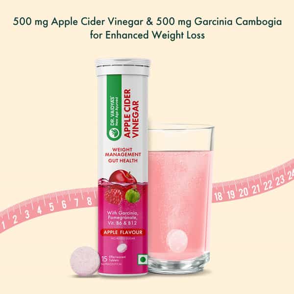 Dr. Vaidya's Apple Cider Vinegar Effervescent Tablets Pack Of 10