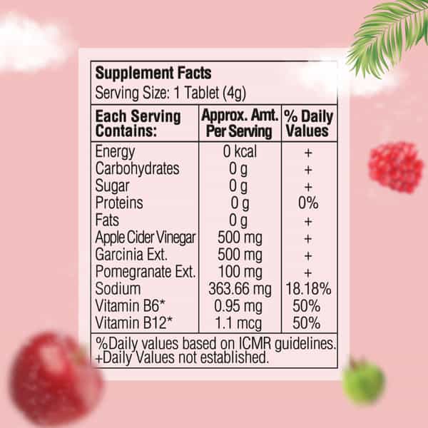 Dr. Vaidya's Apple Cider Vinegar Effervescent Tablets Pack Of 10