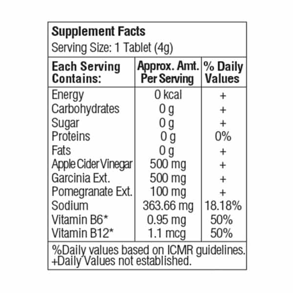 Dr. Vaidya's Apple Cider Vinegar Effervescent Tablets Pack Of 10