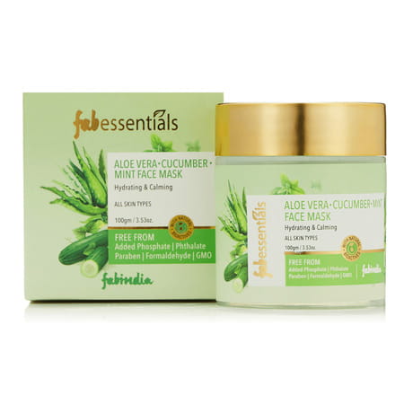 Fabessentials Aloe Vera Cucumber Mint Face Mask 100 Gm