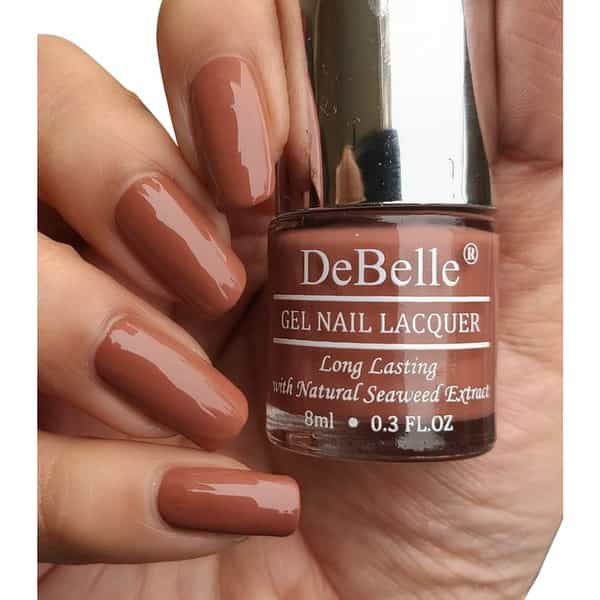 Debelle Gel Nail Lacquer Toffee Rose Choco Brown Nail Polish-8Ml