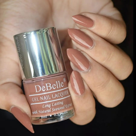 Debelle Gel Nail Lacquer Toffee Rose Choco Brown Nail Polish-8ml