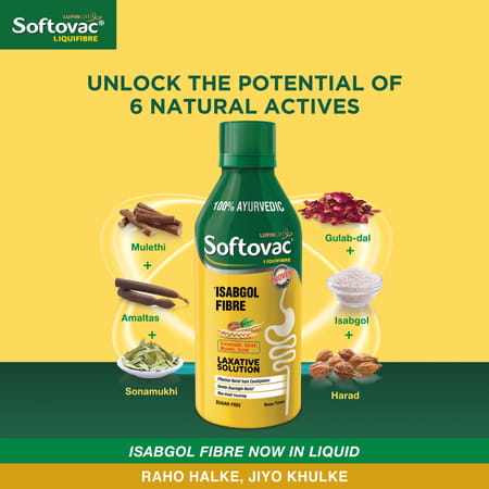 Softovac Liquifibre Mango Flavour Sugar Free Bottle Of 225Ml Liquid