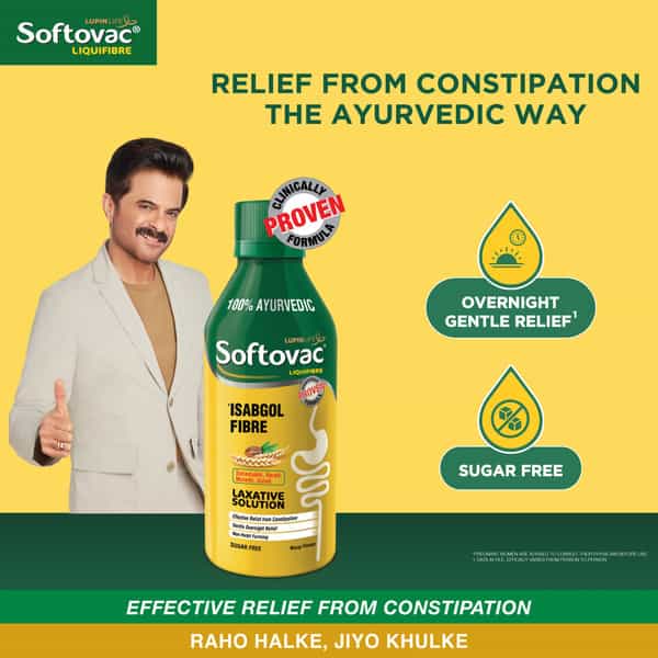Softovac Liquifibre Mango Flavour Sugar Free Bottle Of 225Ml Liquid