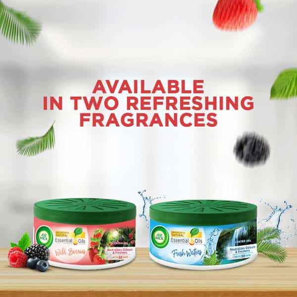 Airwick Air Freshener Gel Can Mixed Berries Suitable For Home Car & Office - 70G
