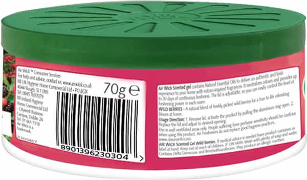 Airwick Air Freshener Gel Can Mixed Berries Suitable For Home Car & Office - 70G