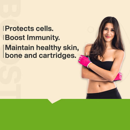 Myfitfuel Natural Vitamin C With Zinc | Plant Based Amla Extract | (1000 Mg) | 50 Capsules