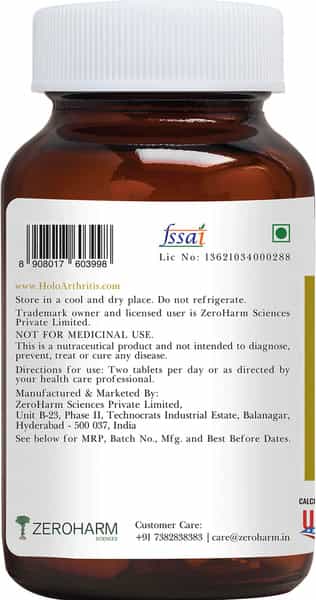 Zeroharm Holo Arthritis-For Knee & Joint Support Neck & Back Pain Relief-60Tab