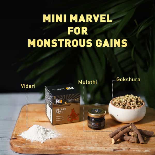 Koshaveda Shilajit Pro By Muscleblaze | 10 G Shilajit Resin | For Strength | Stamina & Endurance