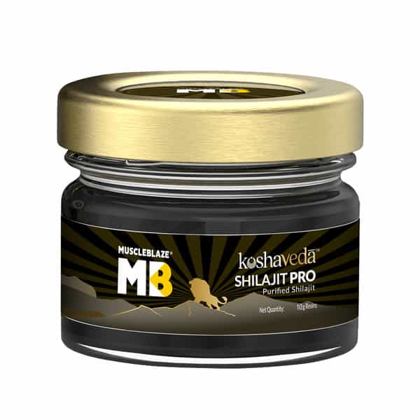 Koshaveda Shilajit Pro By Muscleblaze | 10 G Shilajit Resin | For Strength | Stamina & Endurance