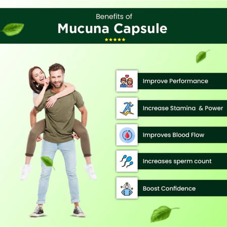 Cipzer Mucuna | Boosts Vigor| Vitality & Energy| Enhances Strength & Reduces Stress | 30 Capsules