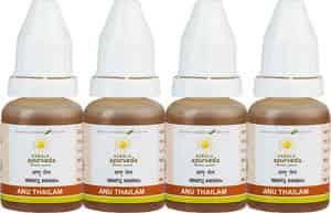 Kerala Ayurveda Anu Thailam - 10 Ml - Pack Of 4