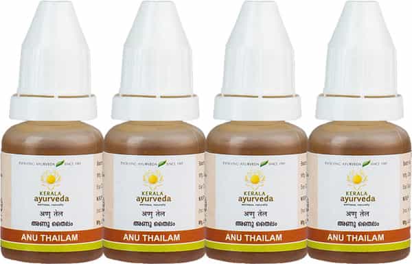 Kerala Ayurveda Anu Thailam - 10 Ml - Pack Of 4