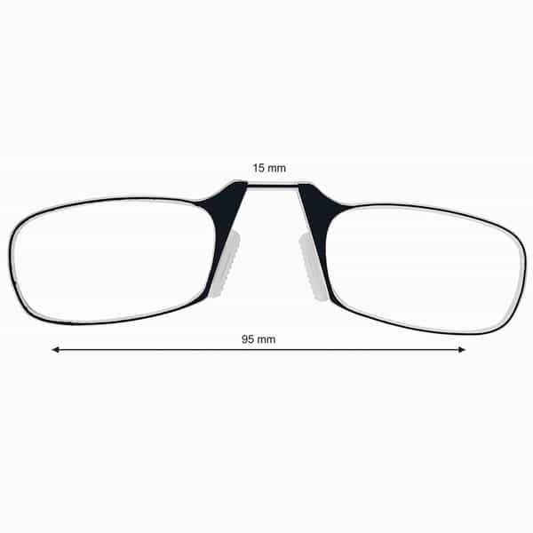 Klar Eye Quik Smartphone Reading Glasses Men And Women Powers +1 To +3+2.25 Power Black