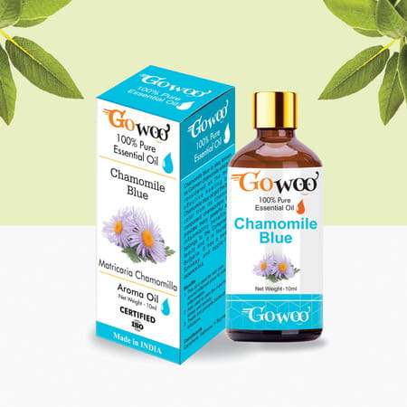 Pack Of 2 Chamomile Blue Essential Oil & Cucumber Seed Carrier Oil - 100% Pure & Natural Undiluted