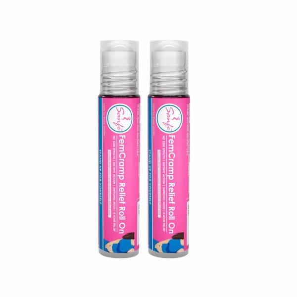 Sanfe Feminine Cramp Relief Roll On For Instant Relief From Period Pain(10 Ml In Each Pack)Pack Of 2
