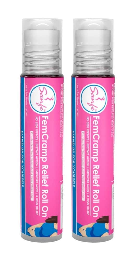 Buy Sanfe Period Pain Relief Roll On 10ml (Pack Of 2) With Ayurvedic