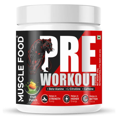 Dr. Morepen Pre Workout (Fruitpunch) 250gm
